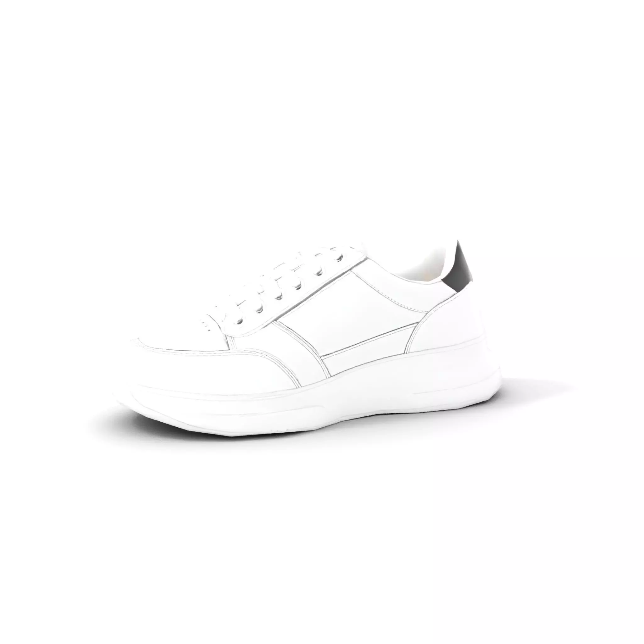 Sleek White Sneaker model pack Low-poly 3D model_7