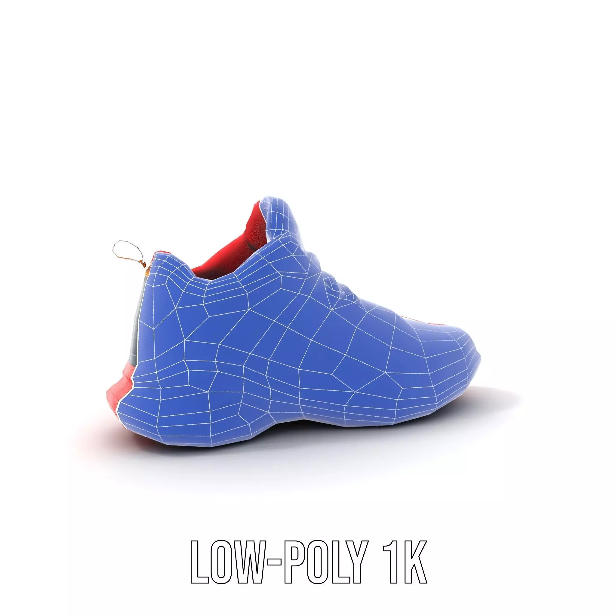 Vivid Red Sneaker model pack Low-poly 3D model_16