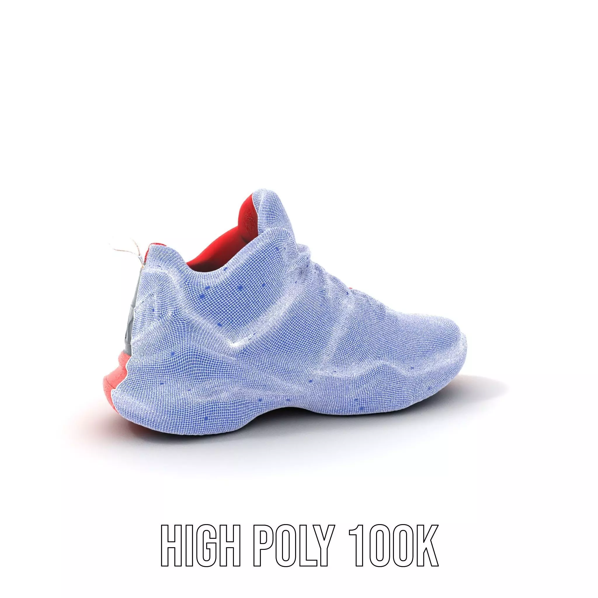 Vivid Red Sneaker model pack Low-poly 3D model_4