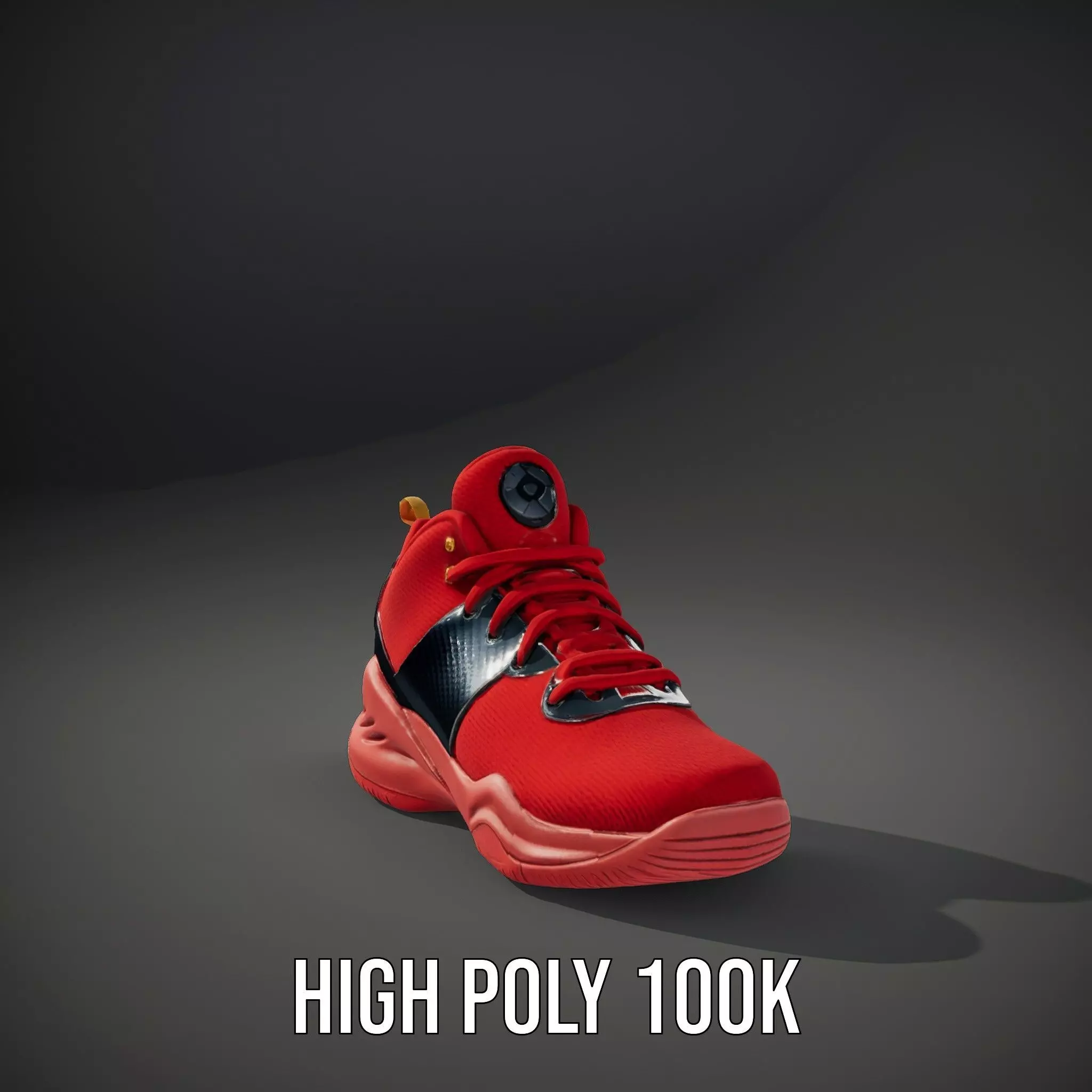 Vivid Red Sneaker model pack Low-poly 3D model_10