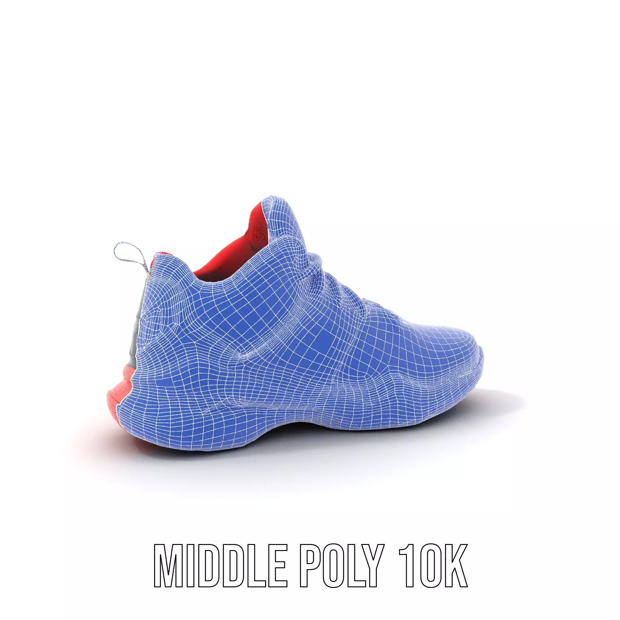 Vivid Red Sneaker model pack Low-poly 3D model_18