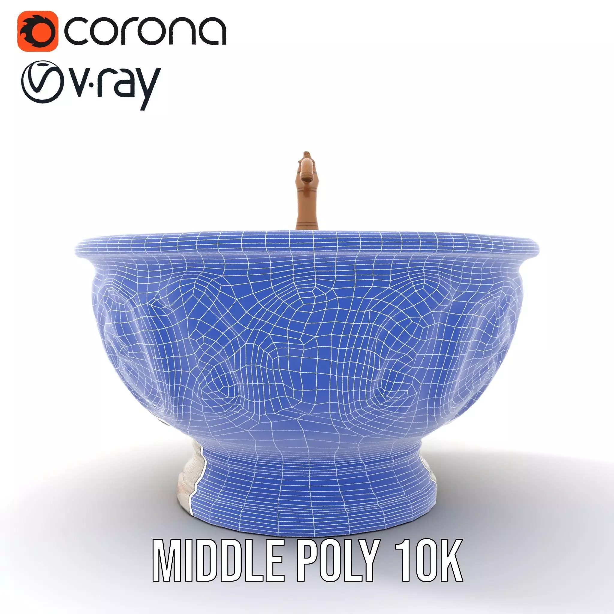 Elegant Marble Basin model pack Low-poly 3D model_18