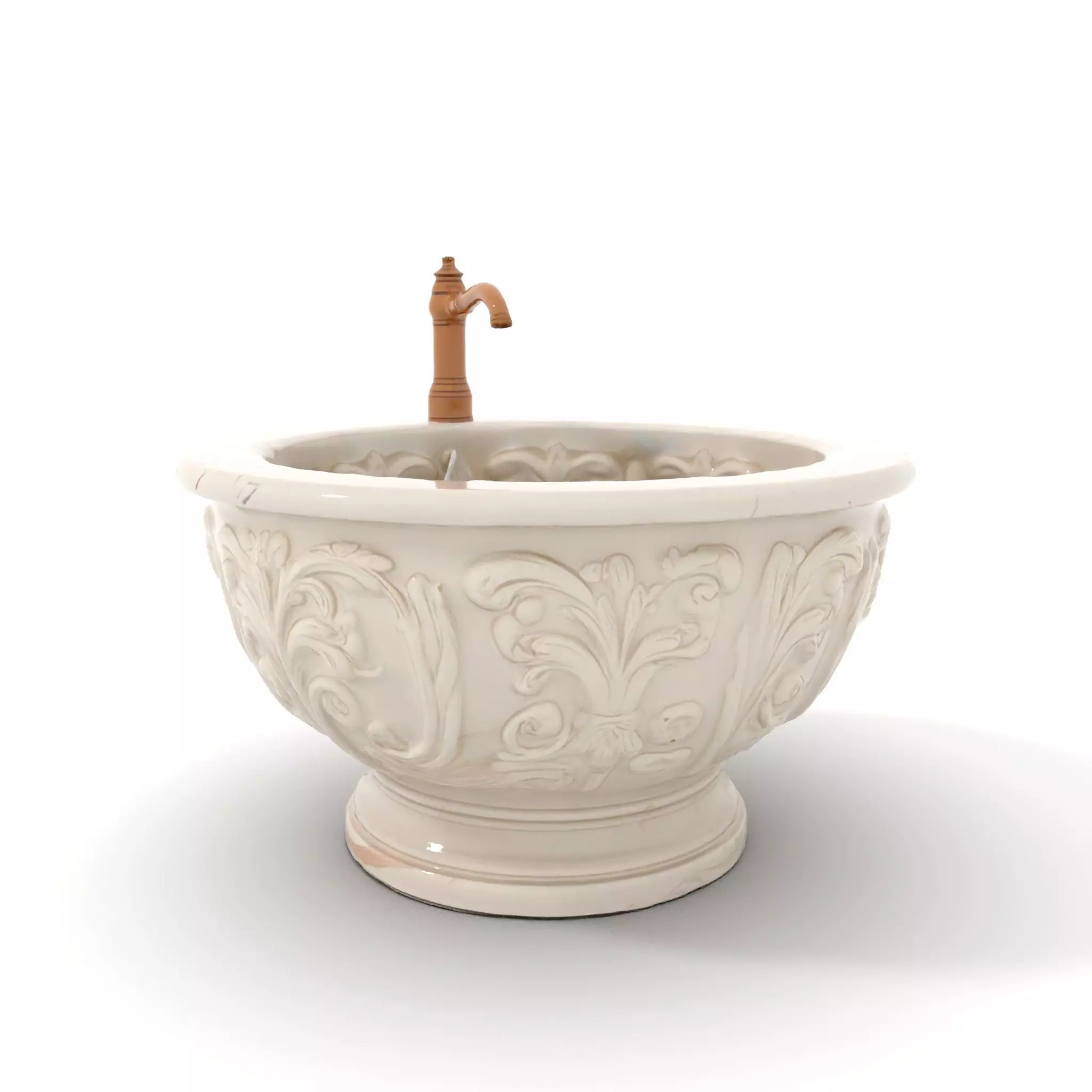 Elegant Marble Basin model pack Low-poly 3D model_0