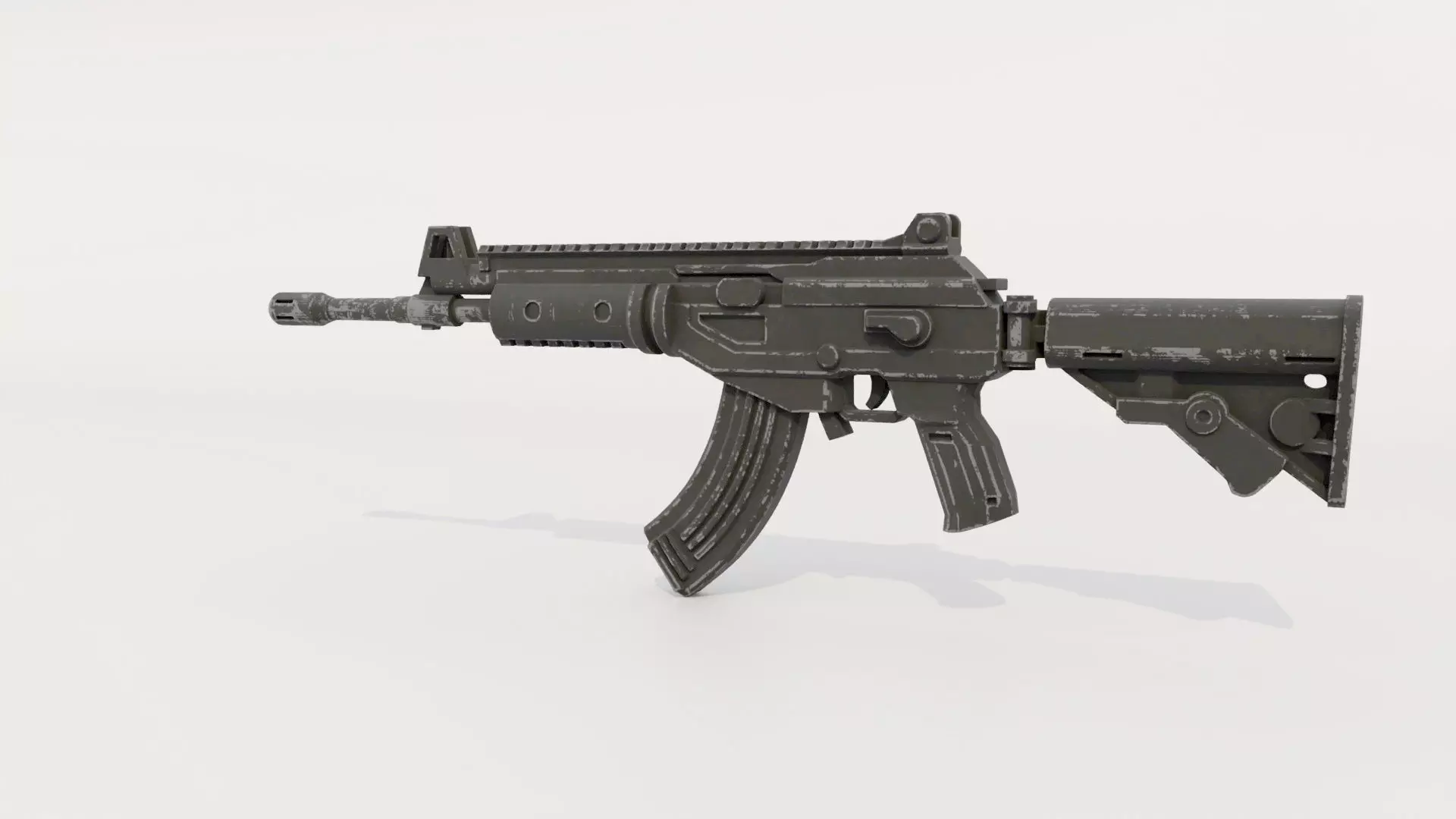 Ace 32 Assault Rifle Low-poly 3D model_1