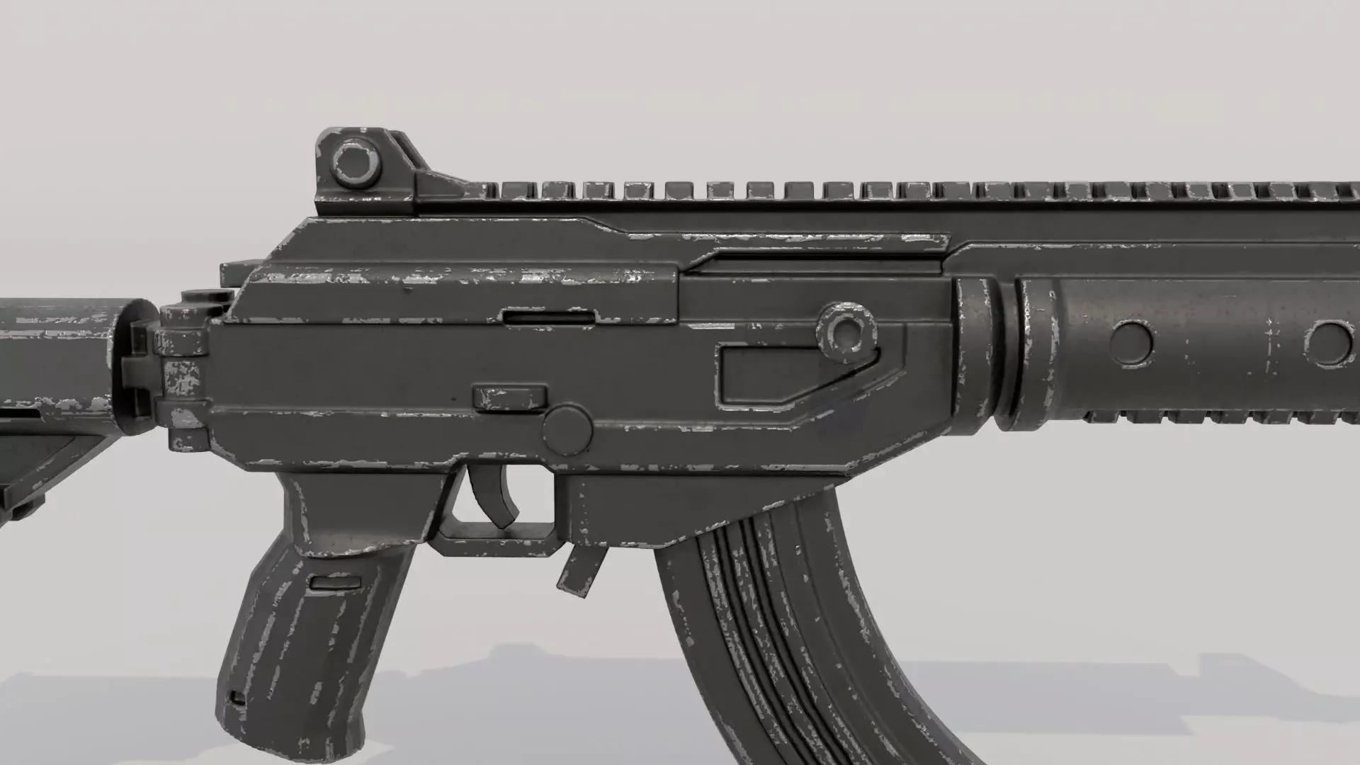 Ace 32 Assault Rifle Low-poly 3D model_4