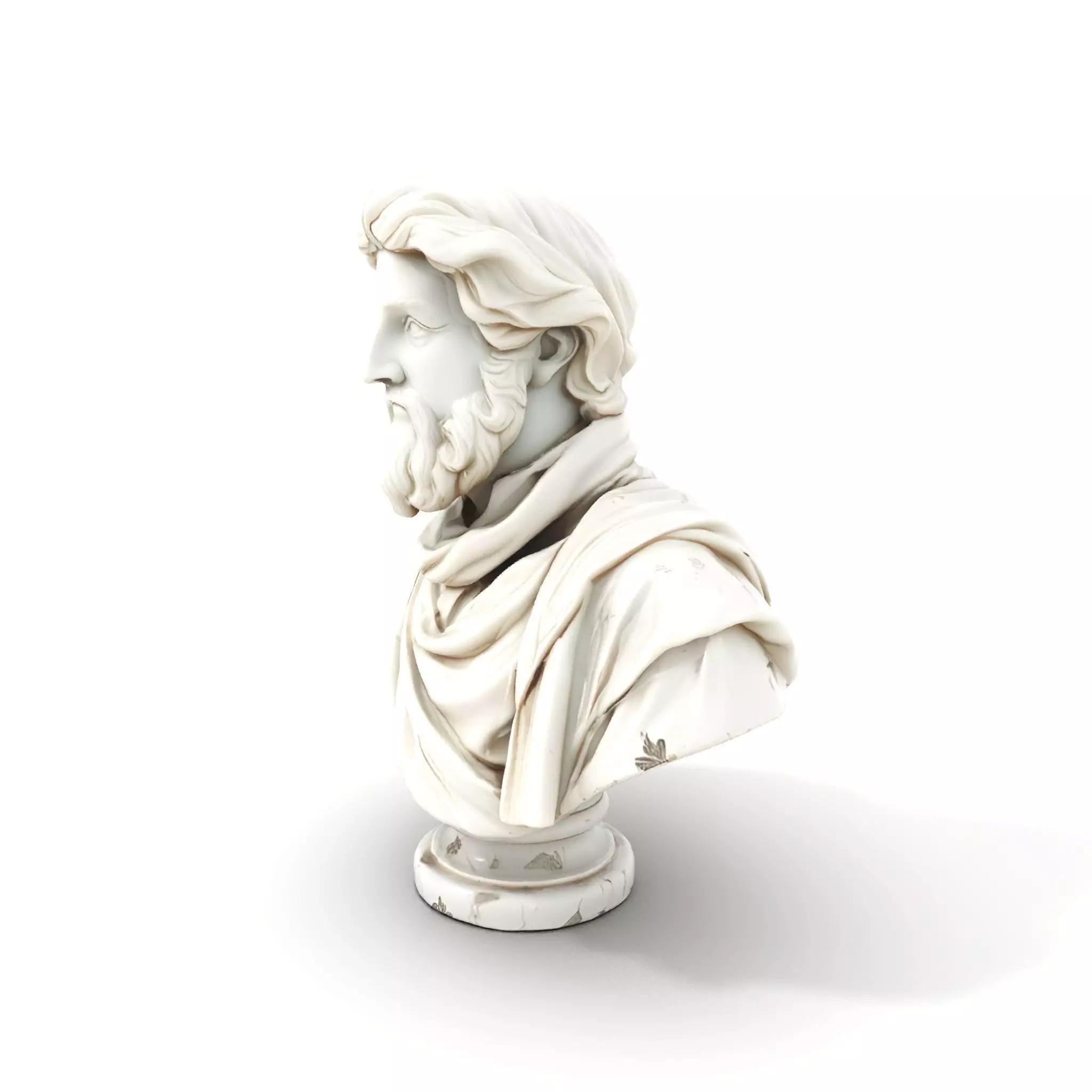 Elegant Marble Bust model pack Low-poly 3D model_0