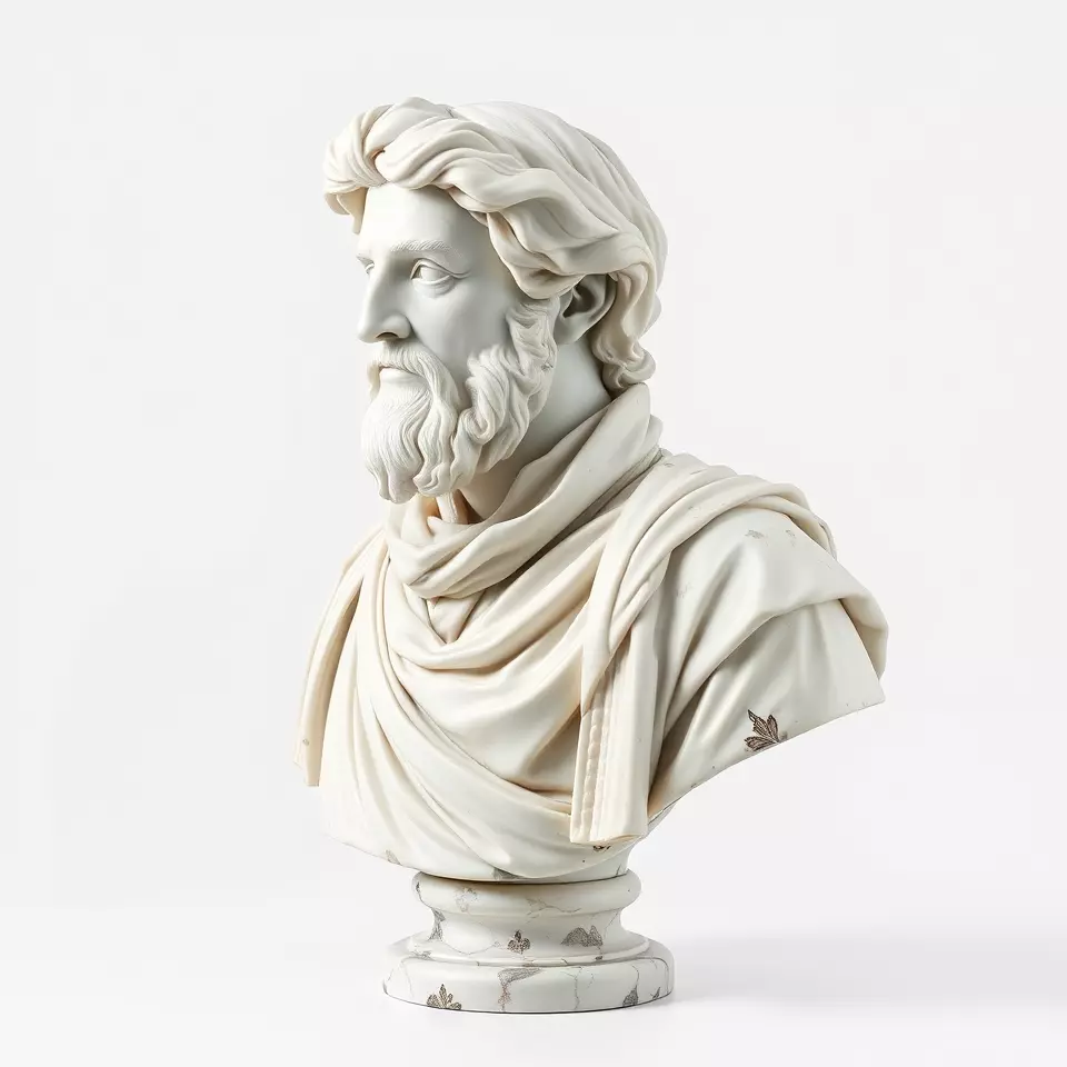 Elegant Marble Bust model pack Low-poly 3D model_2