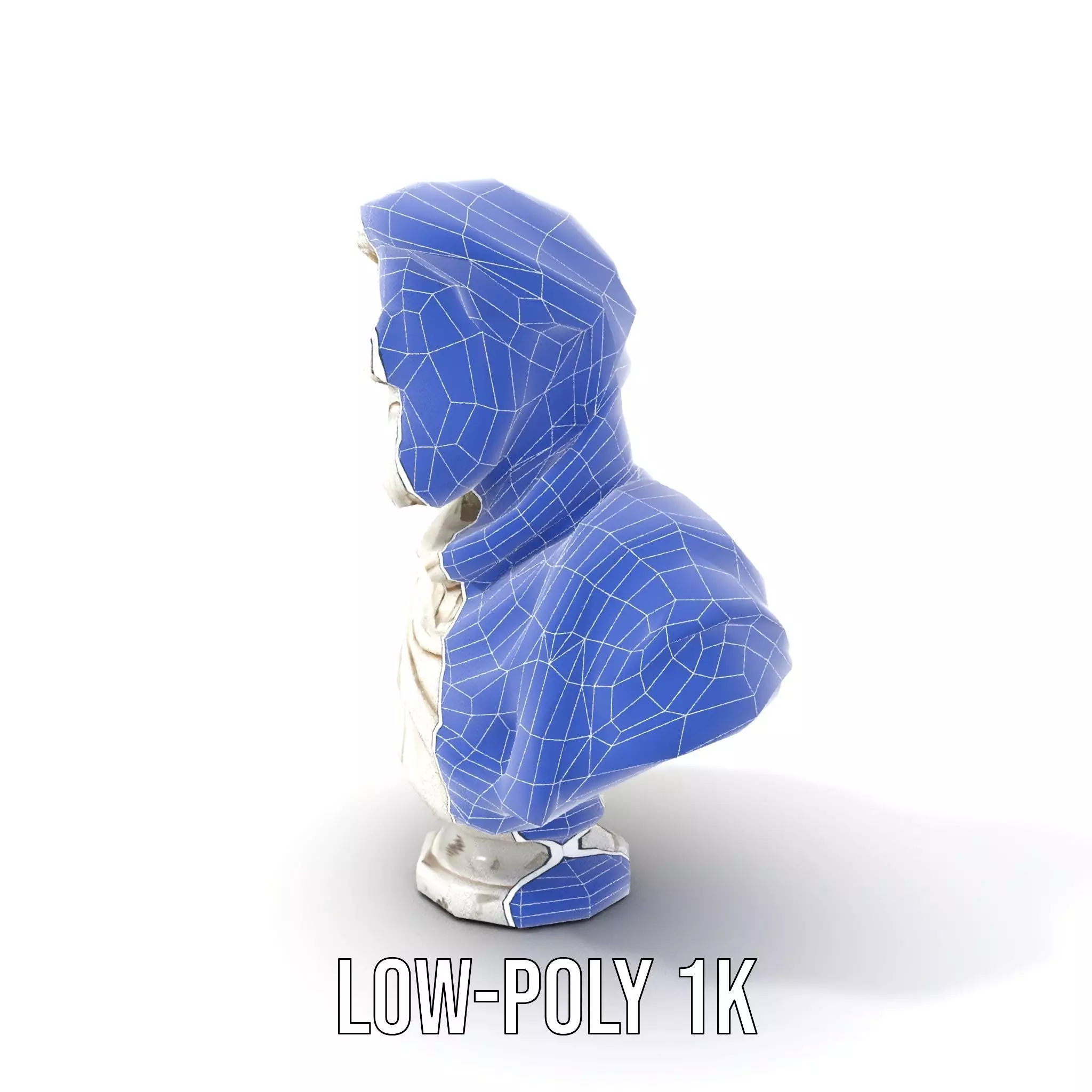 Elegant Marble Bust model pack Low-poly 3D model_28