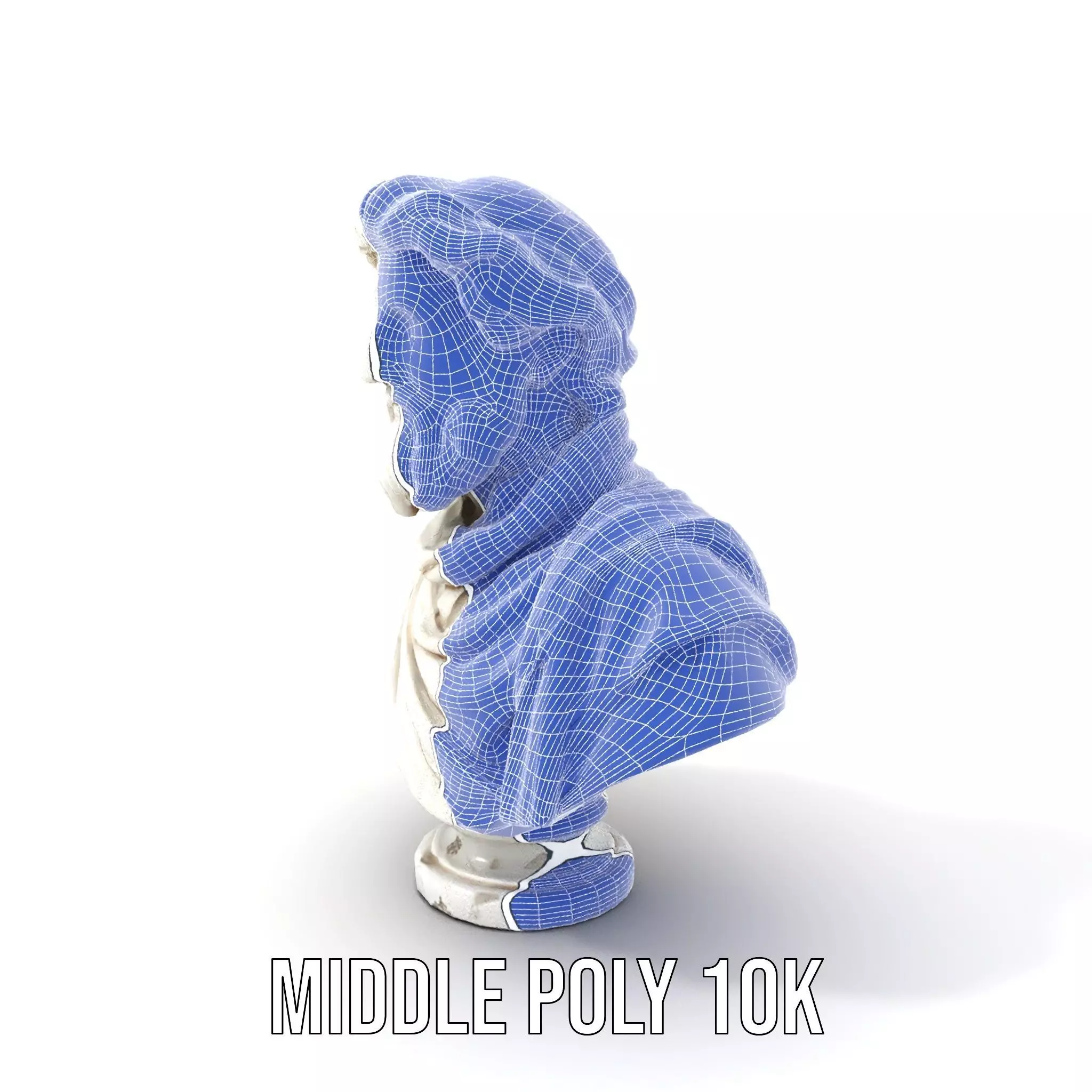 Elegant Marble Bust model pack Low-poly 3D model_27