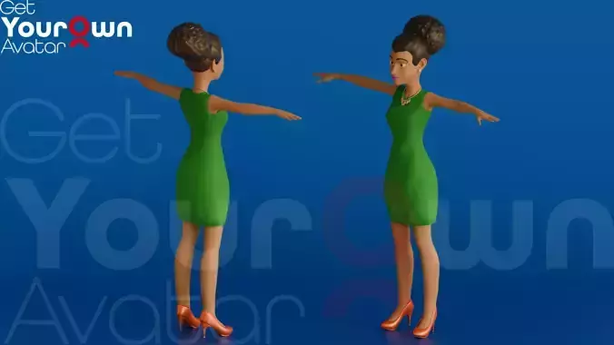 Nia Stylized 3D Female Character