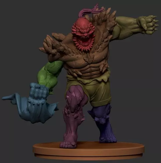 Doomsday from Superman 3D print model_8