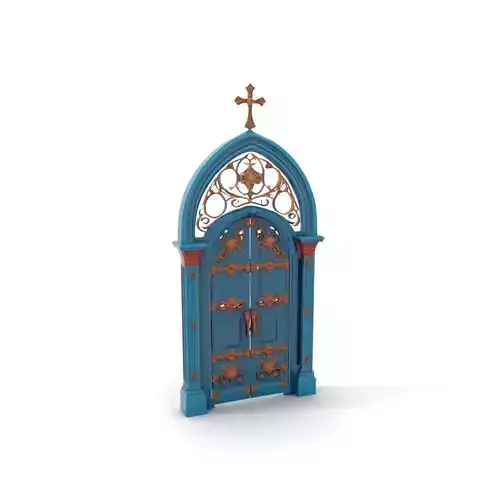 Gothic Teal Door model pack