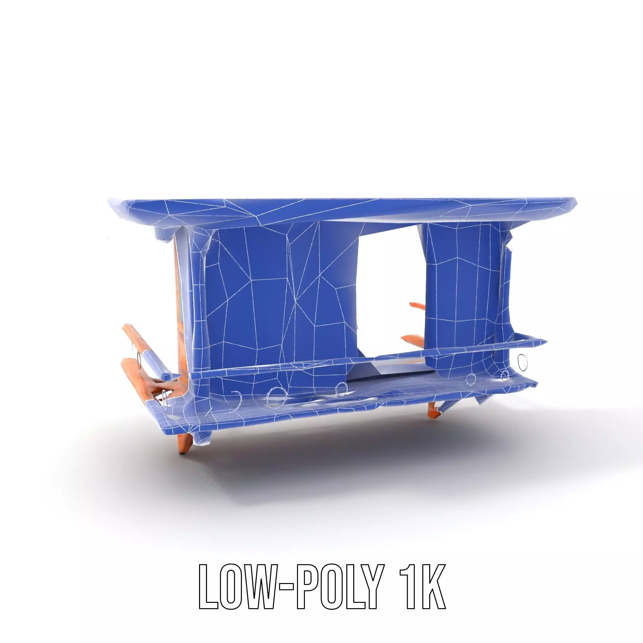Rustic Wooden Balcony model pack Low-poly 3D model_22