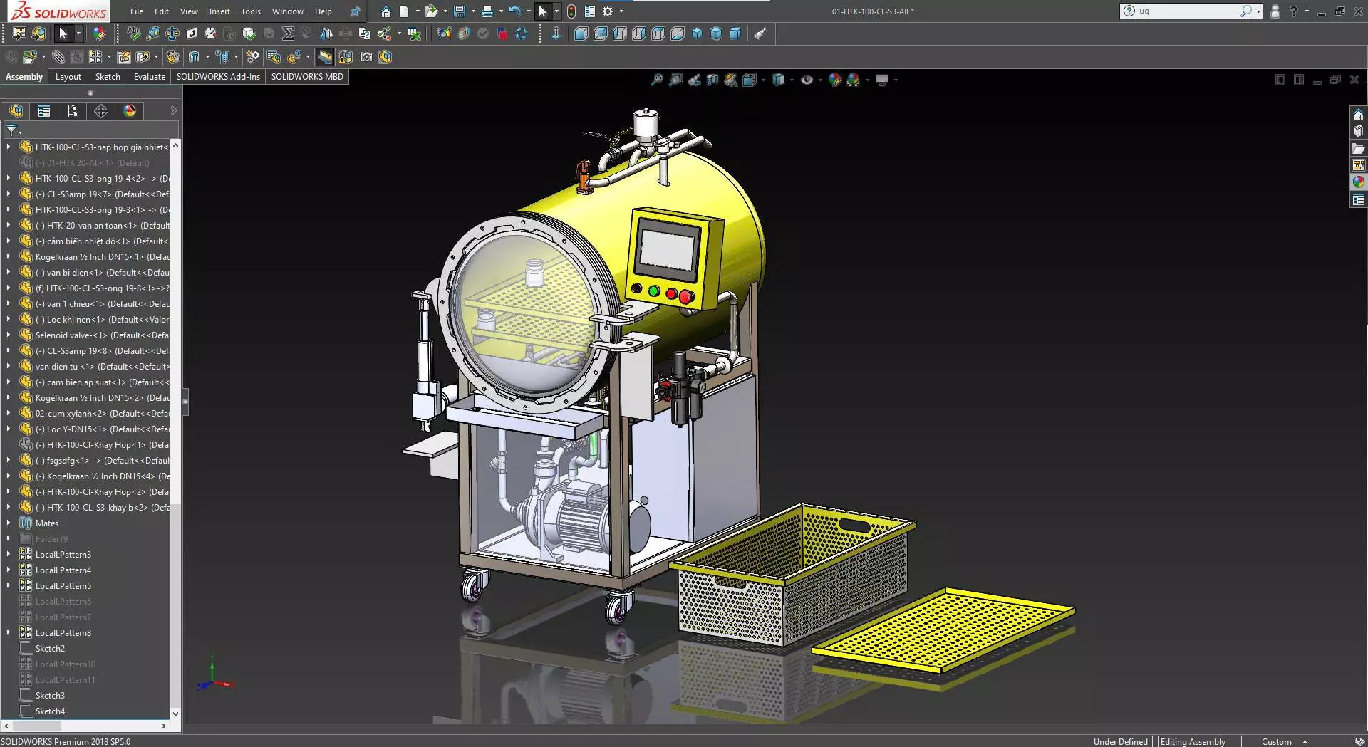 Autoclave sterilizer 100 liter 3D model_0