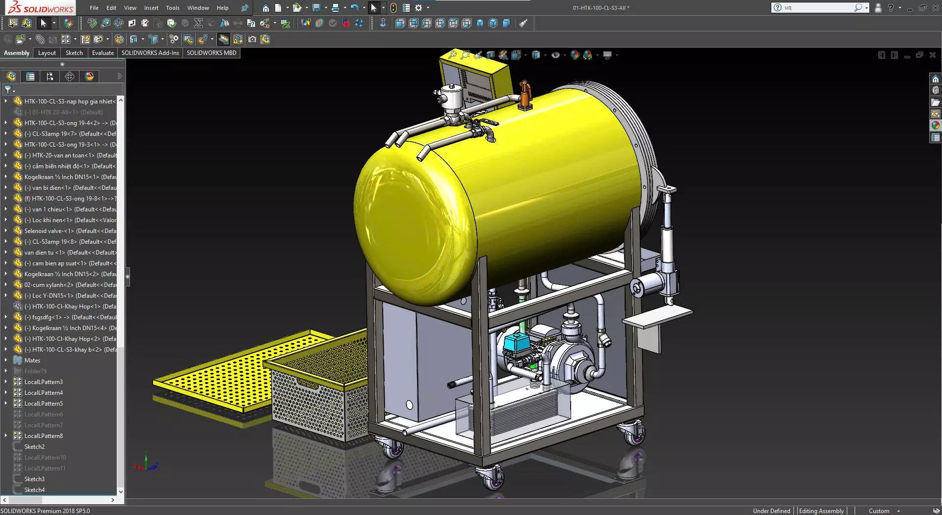 Autoclave sterilizer 100 liter 3D model_2