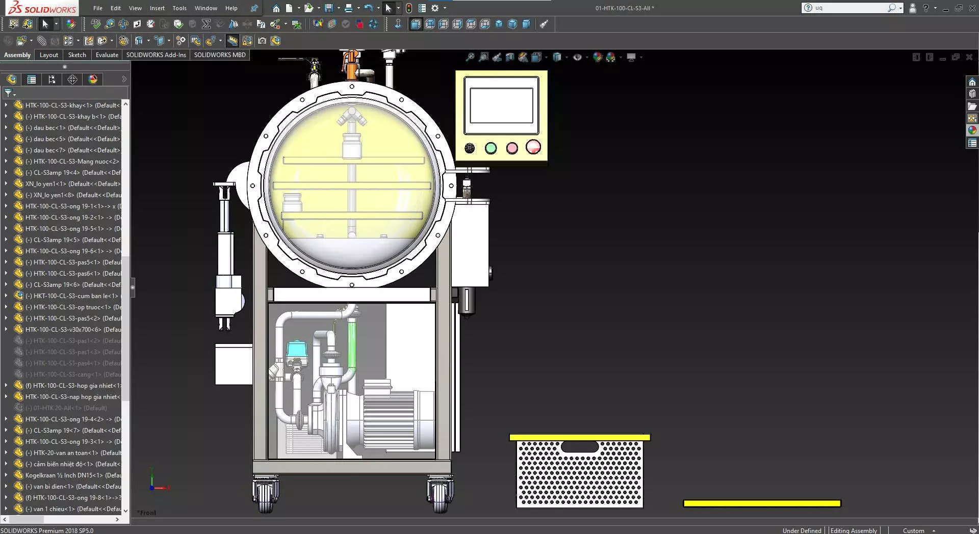Autoclave sterilizer 100 liter 3D model_3