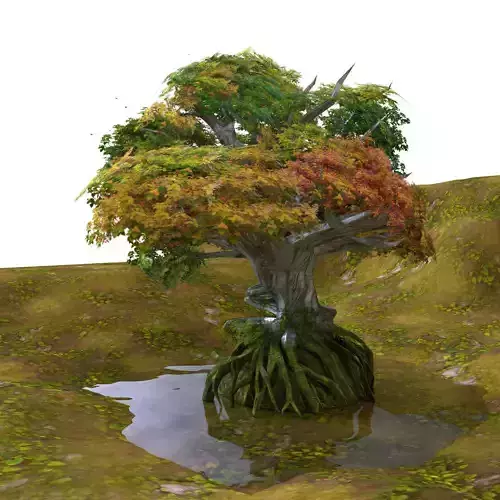 Fantasy Tree Low-poly 3D model