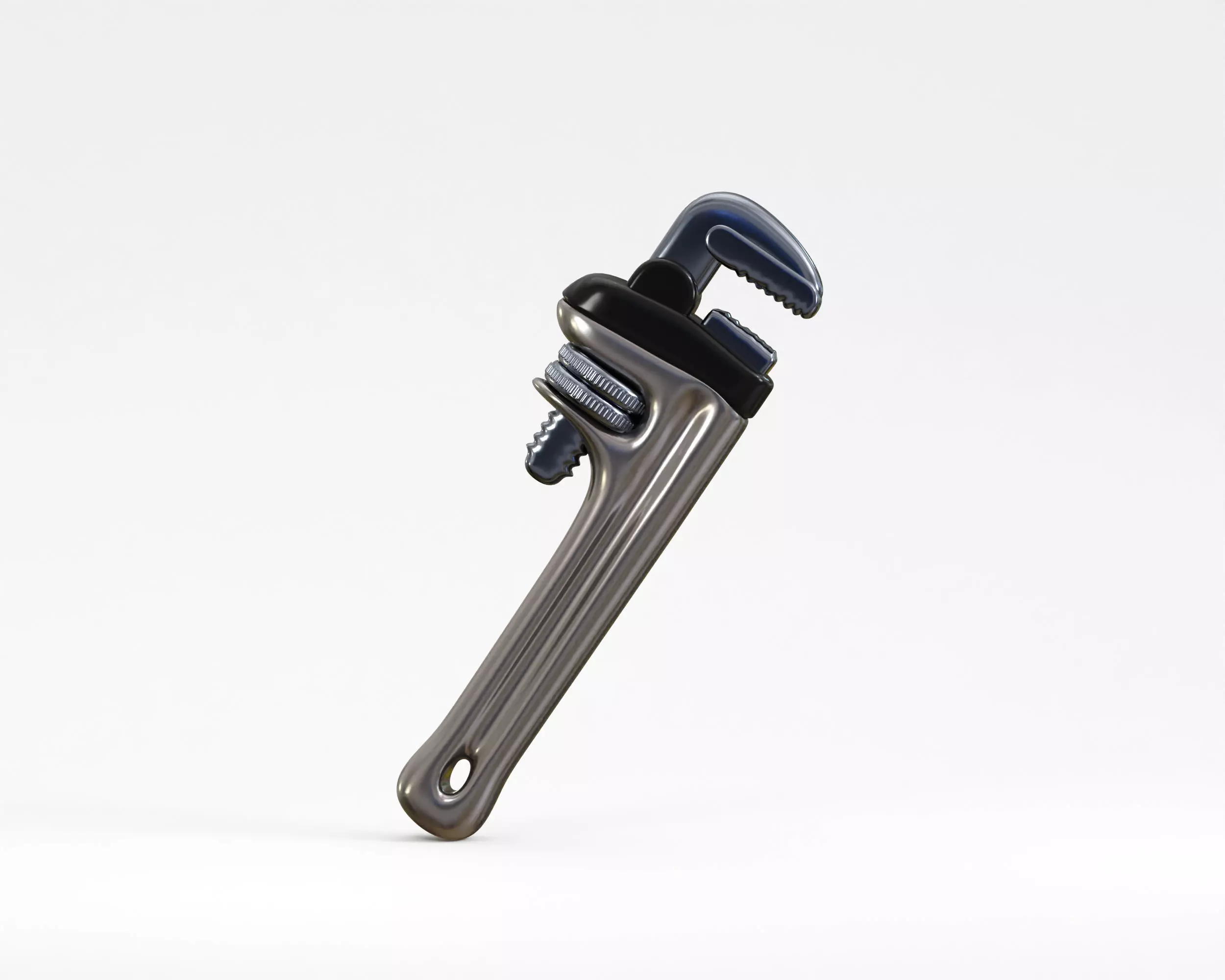 Pipe Wrench Low-poly 3D model_2