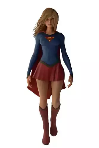 Superhero Girl - Blender 3D model
