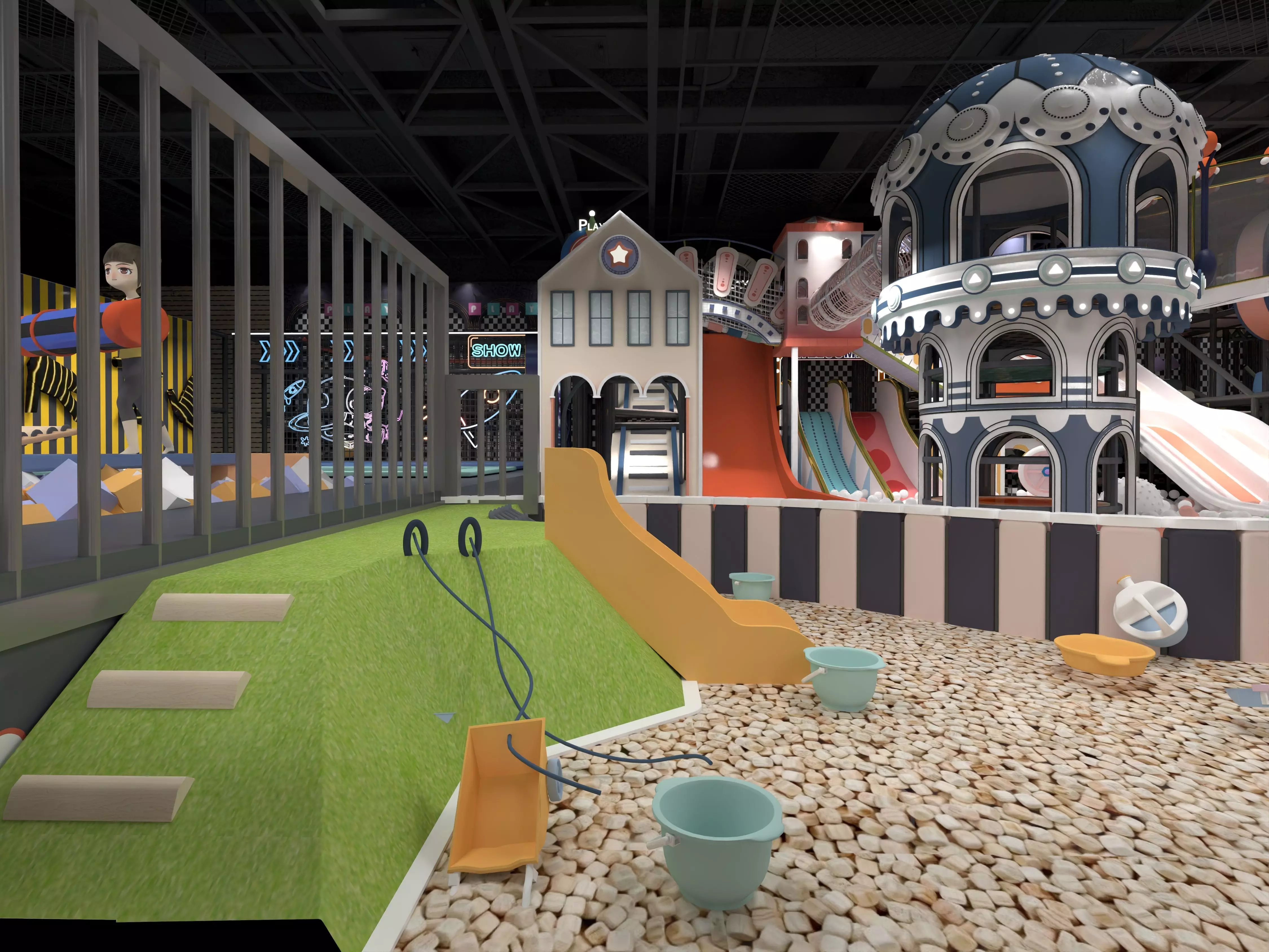 Children playground  3D model_6