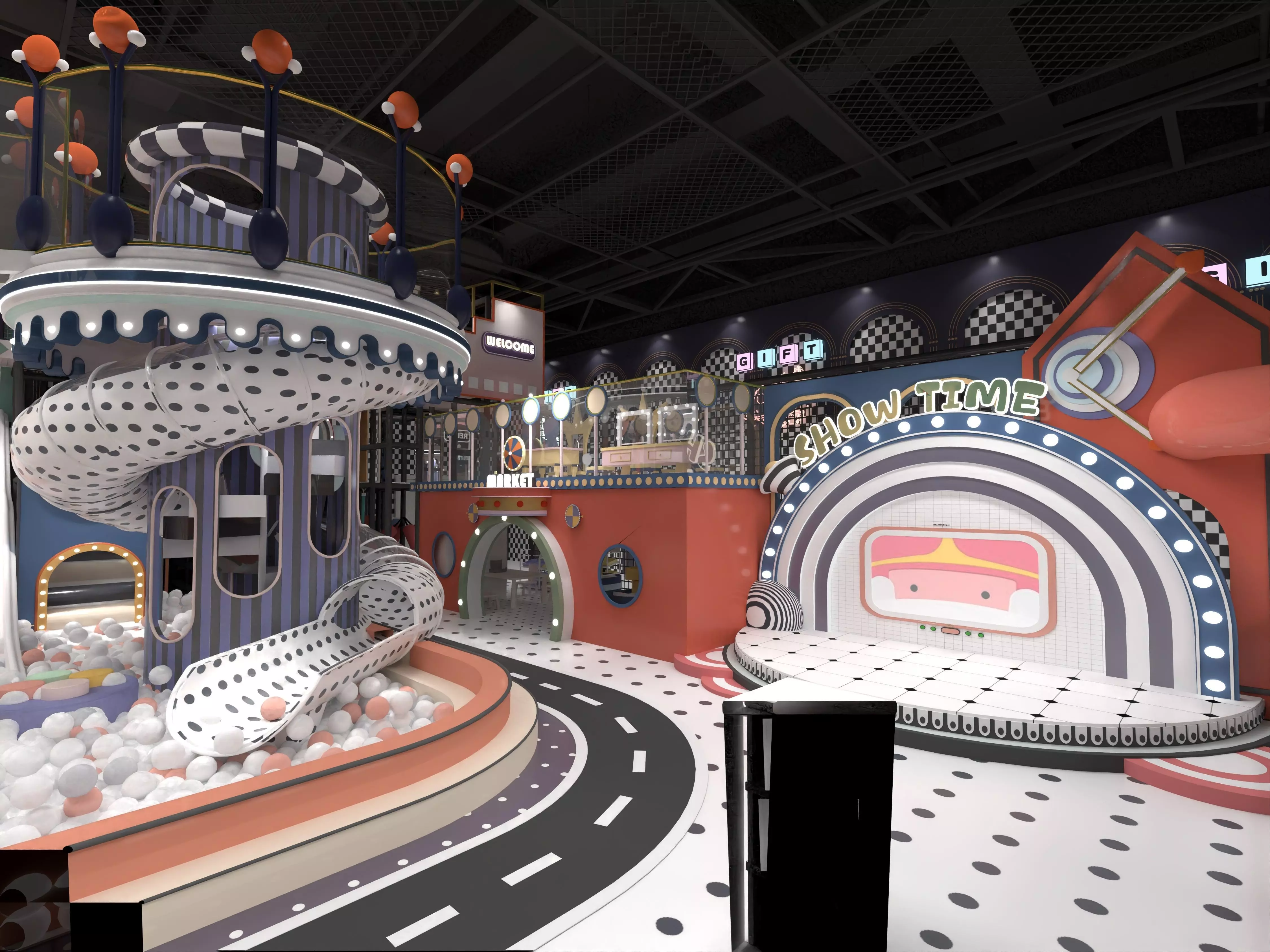 Children playground  3D model_2