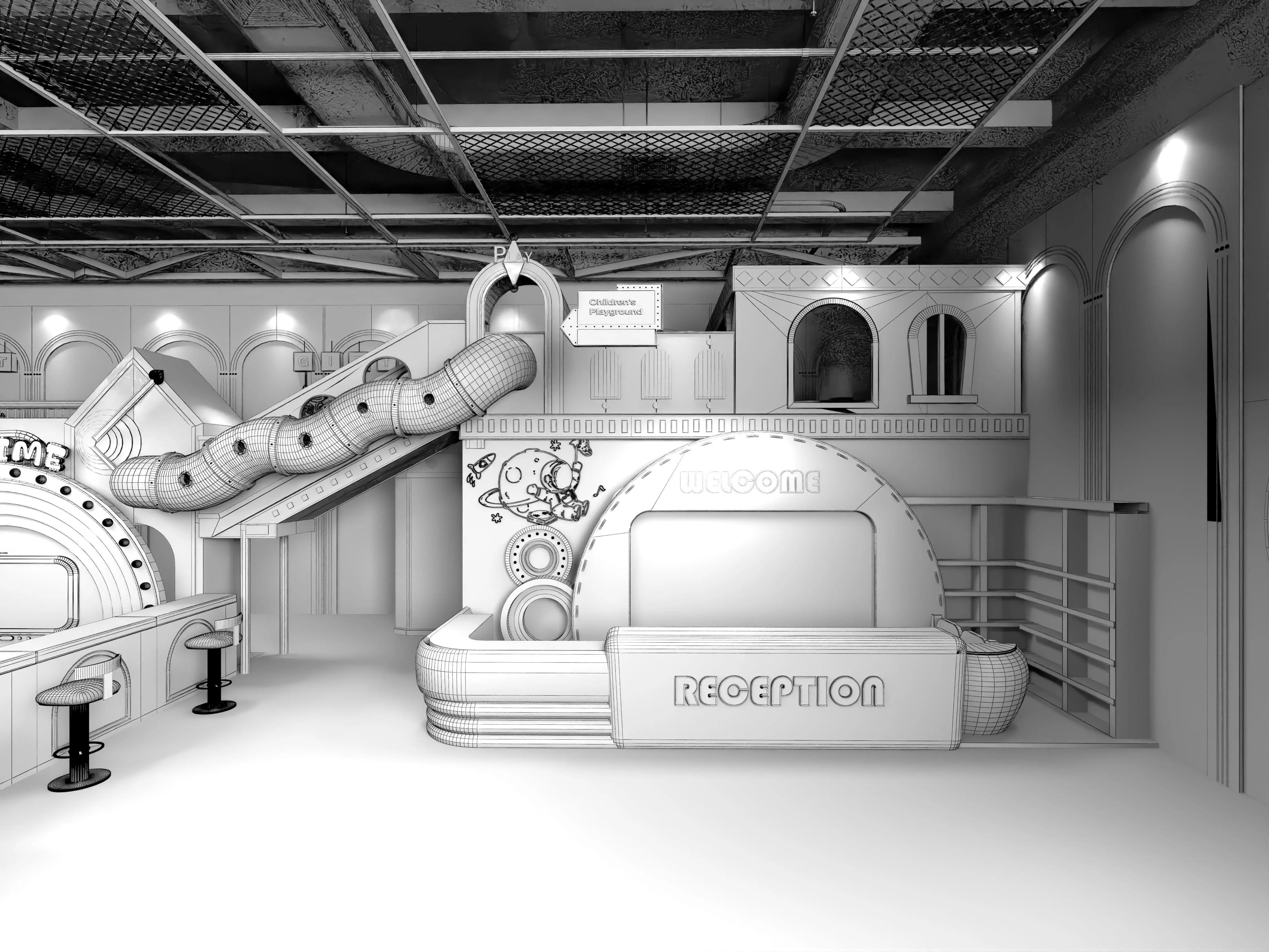 Children playground  3D model_8