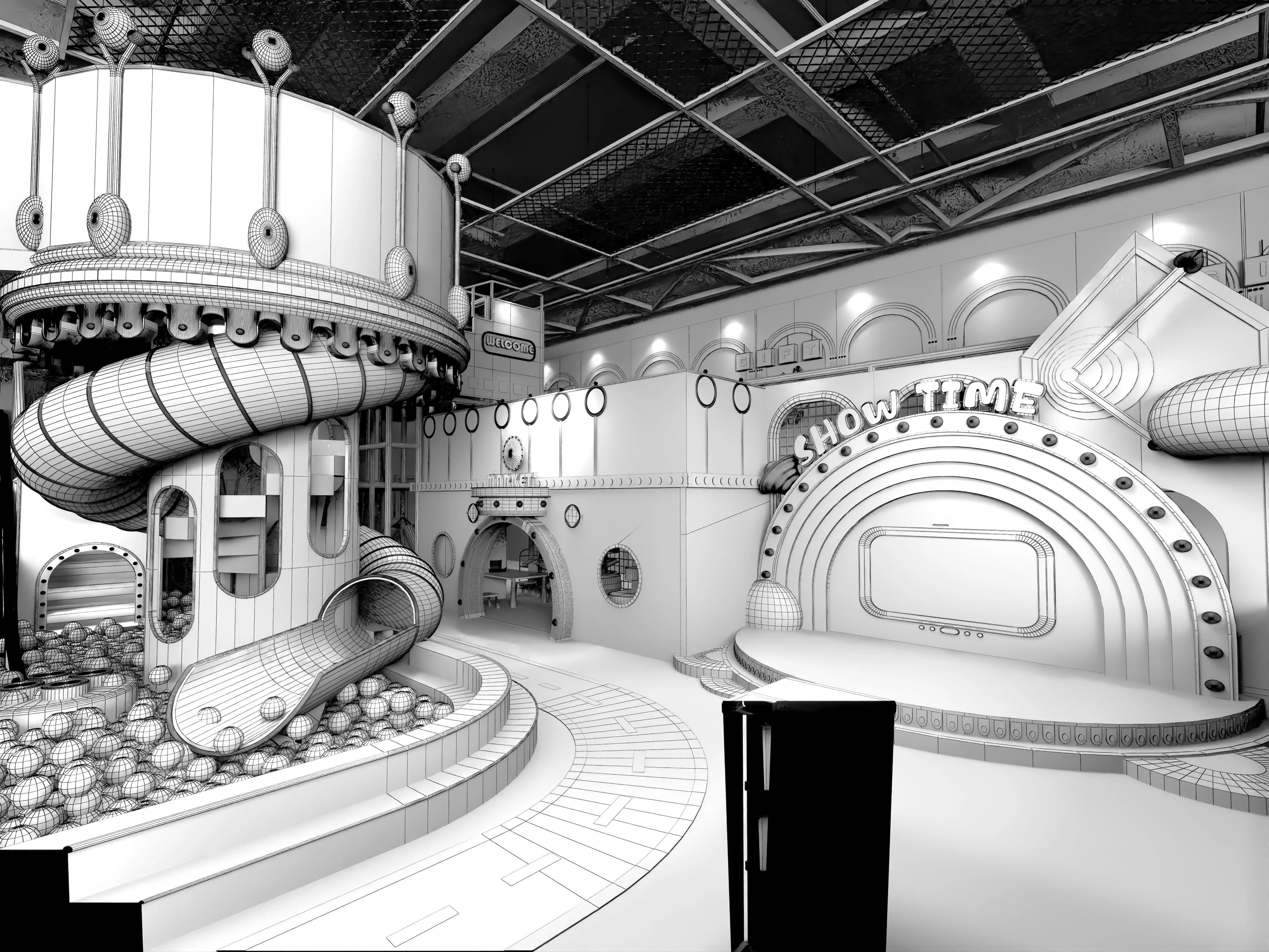 Children playground  3D model_10