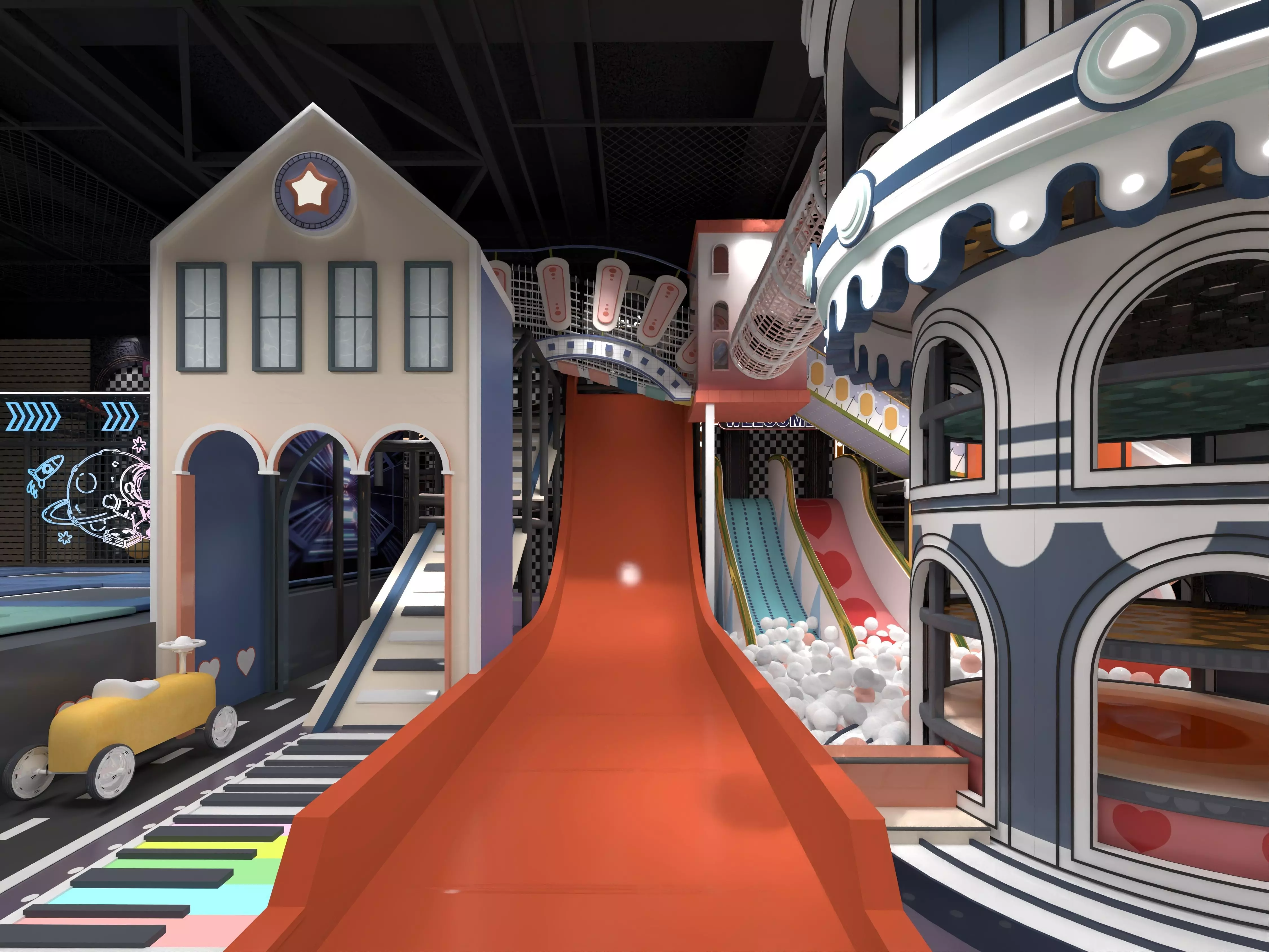 Children playground  3D model_4