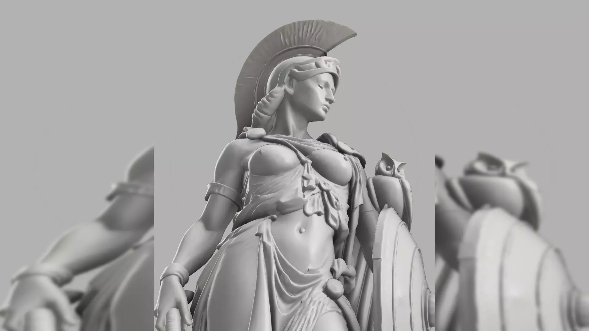 Athena - Warrior Goddess 3D print model_5