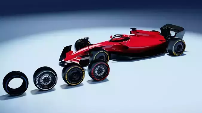 RACING CAR RIG READY 3D model