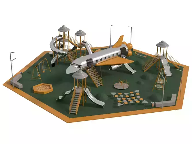 Children playground 3D model