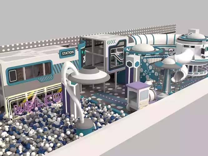 children Indoor amusement park  3D model