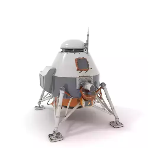 Mars Lander model pack Low-poly 3D model