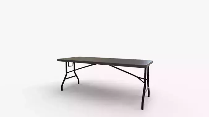 Zown Blow Moulded Rectangular Plastic Fold-in-Half Table