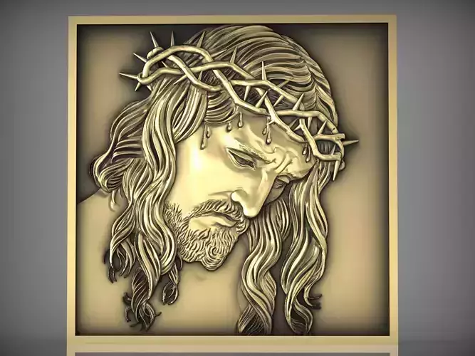 5 Jesus CNC Relief Model