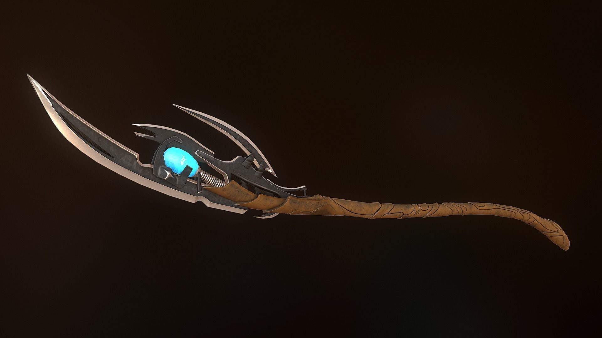 Loki Scepter - Game mesh Low-poly 3D model_0