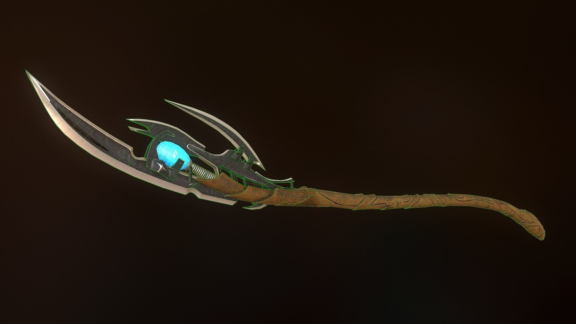 Loki Scepter - Game mesh Low-poly 3D model_1