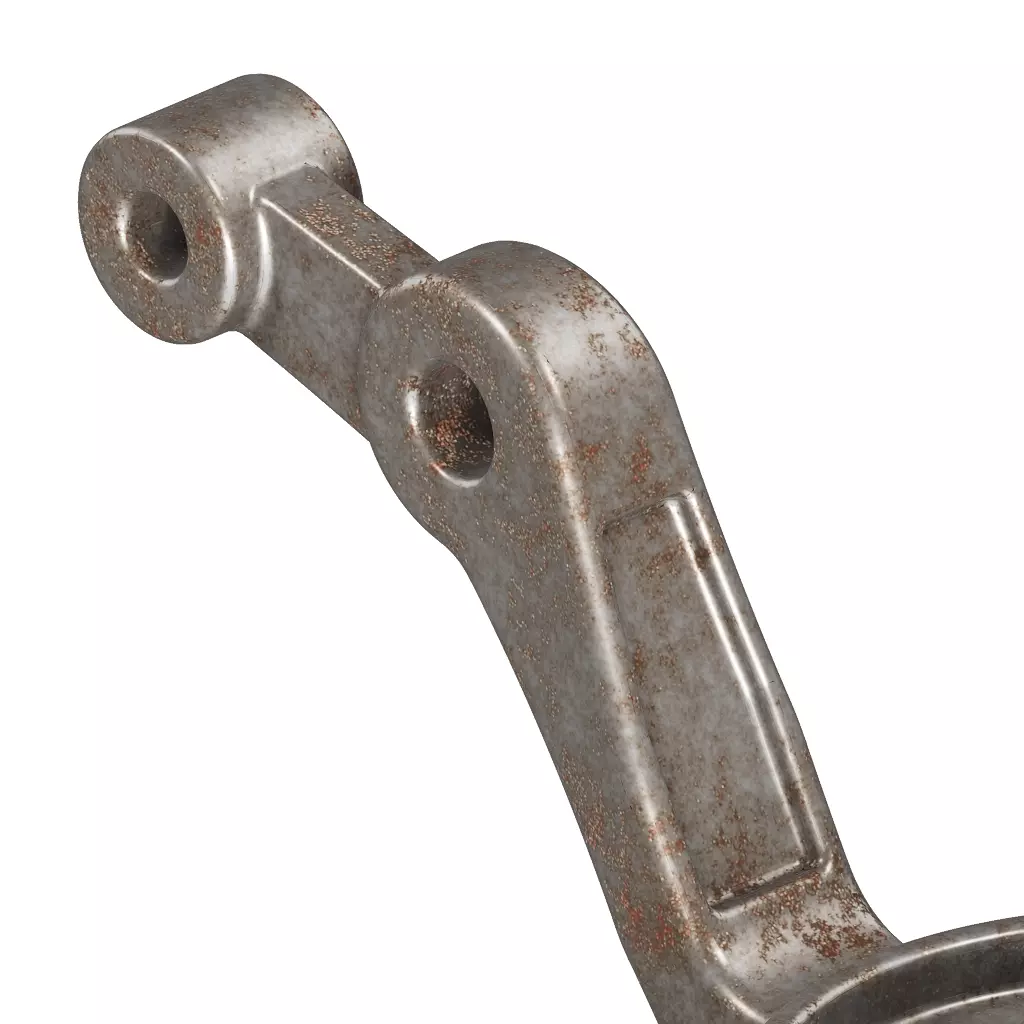 Rusty Vehicle Steering Knuckle 3D model_2