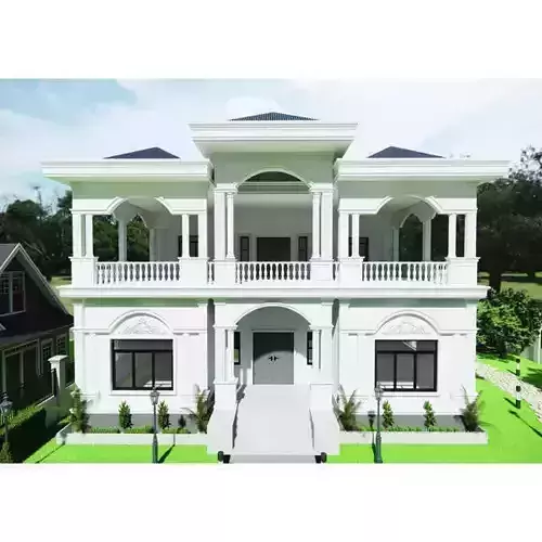 Modern design  Classical design villa house home exterior 