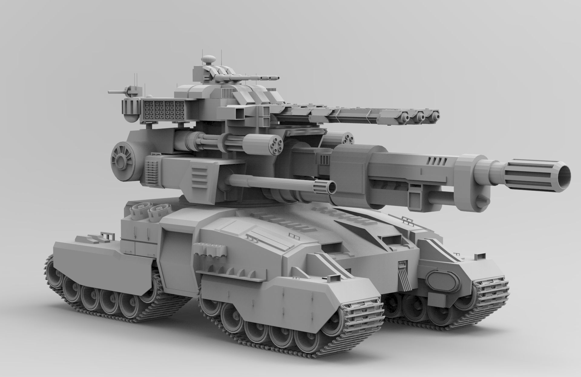 FUTURE CONCEPT TANK  scifitank 3D model_2
