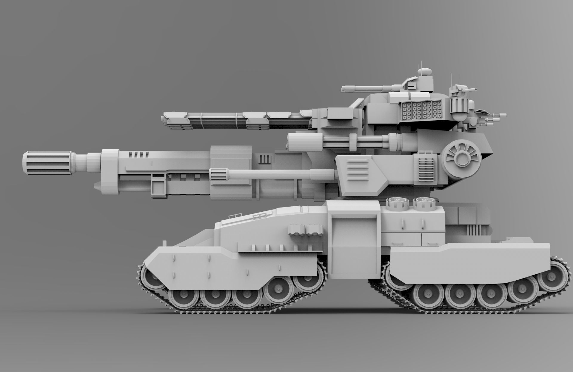 FUTURE CONCEPT TANK  scifitank 3D model_1