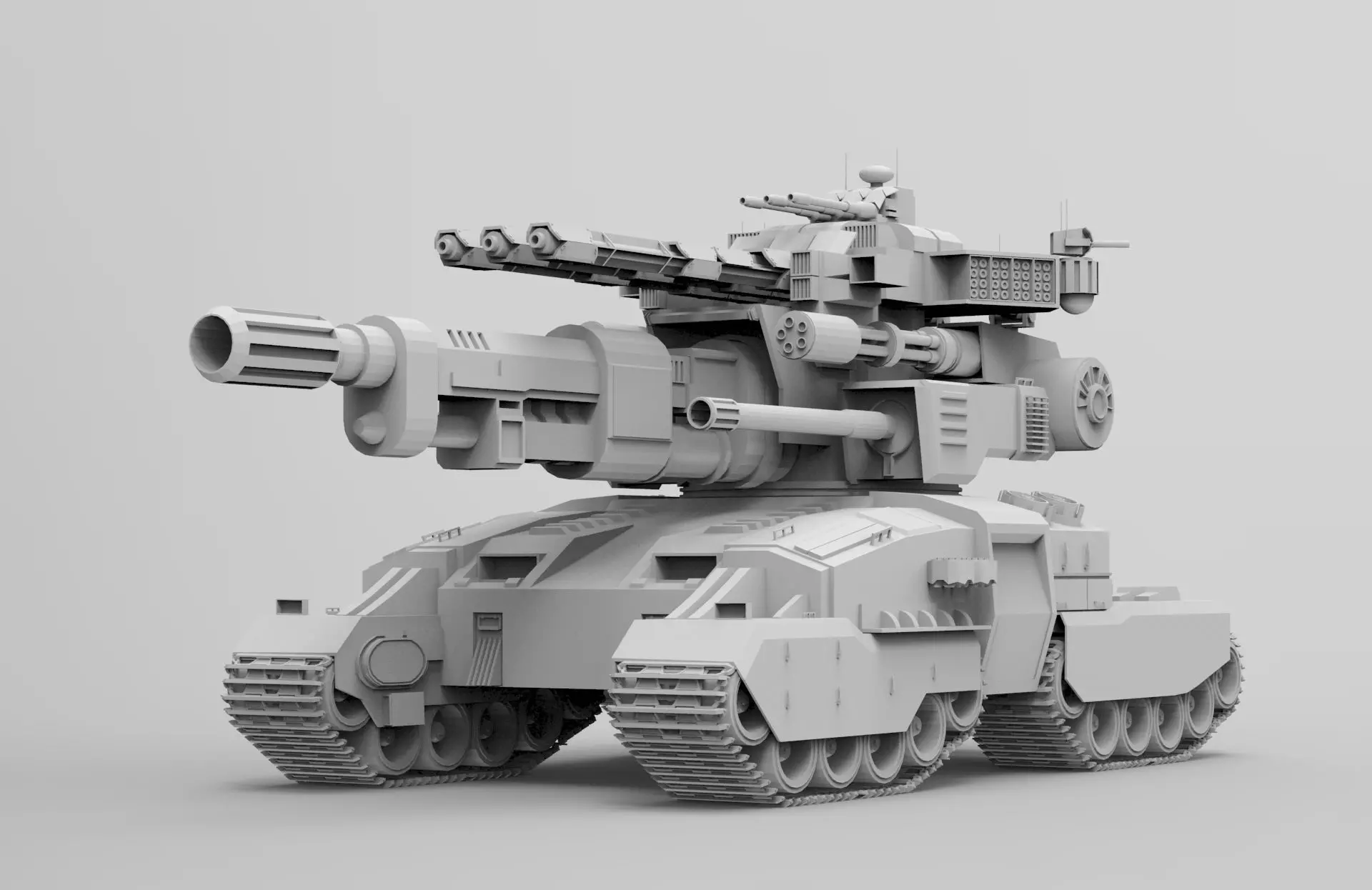 FUTURE CONCEPT TANK  scifitank 3D model_0