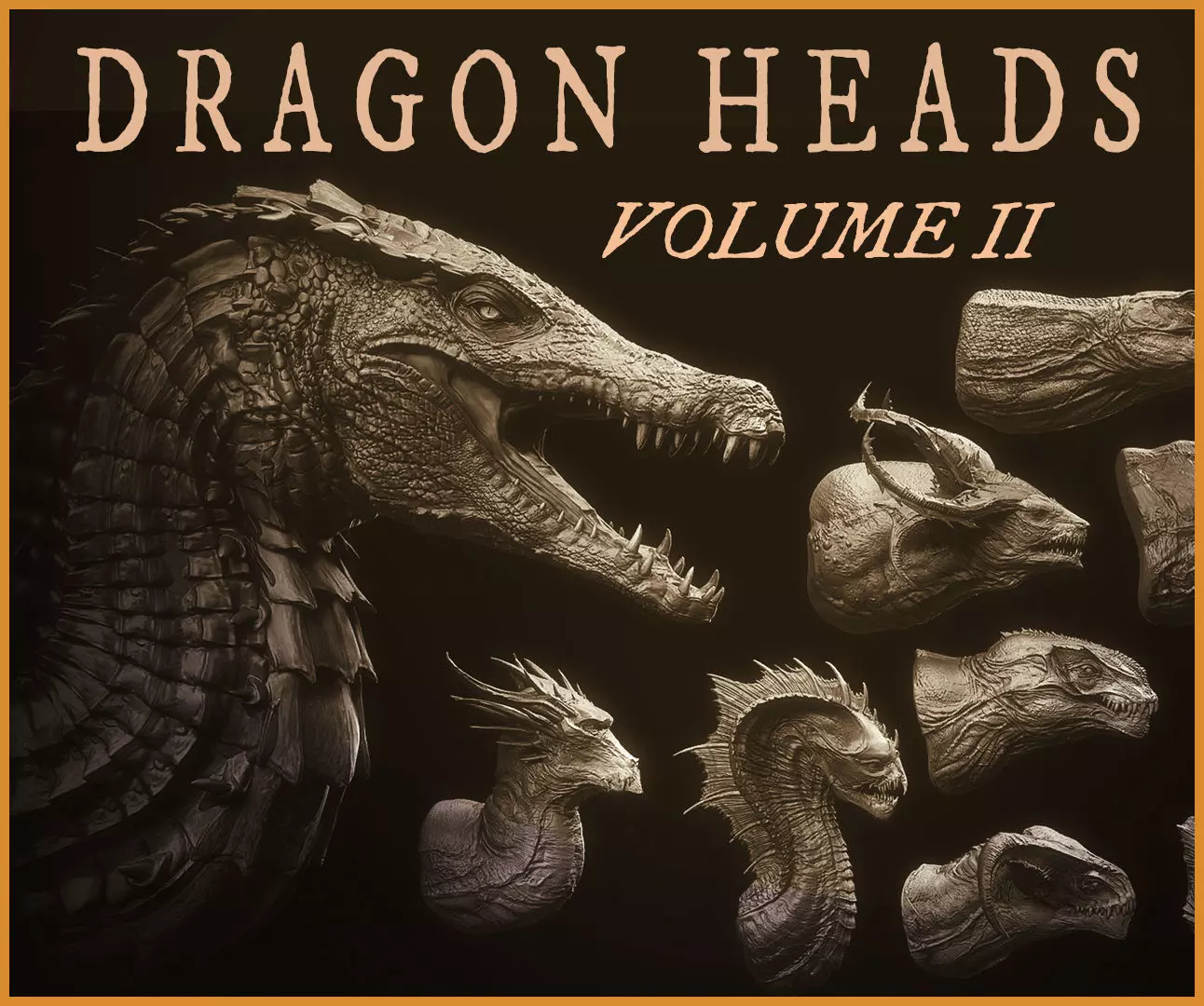 Dragon Heads Volume 2 3D model_0