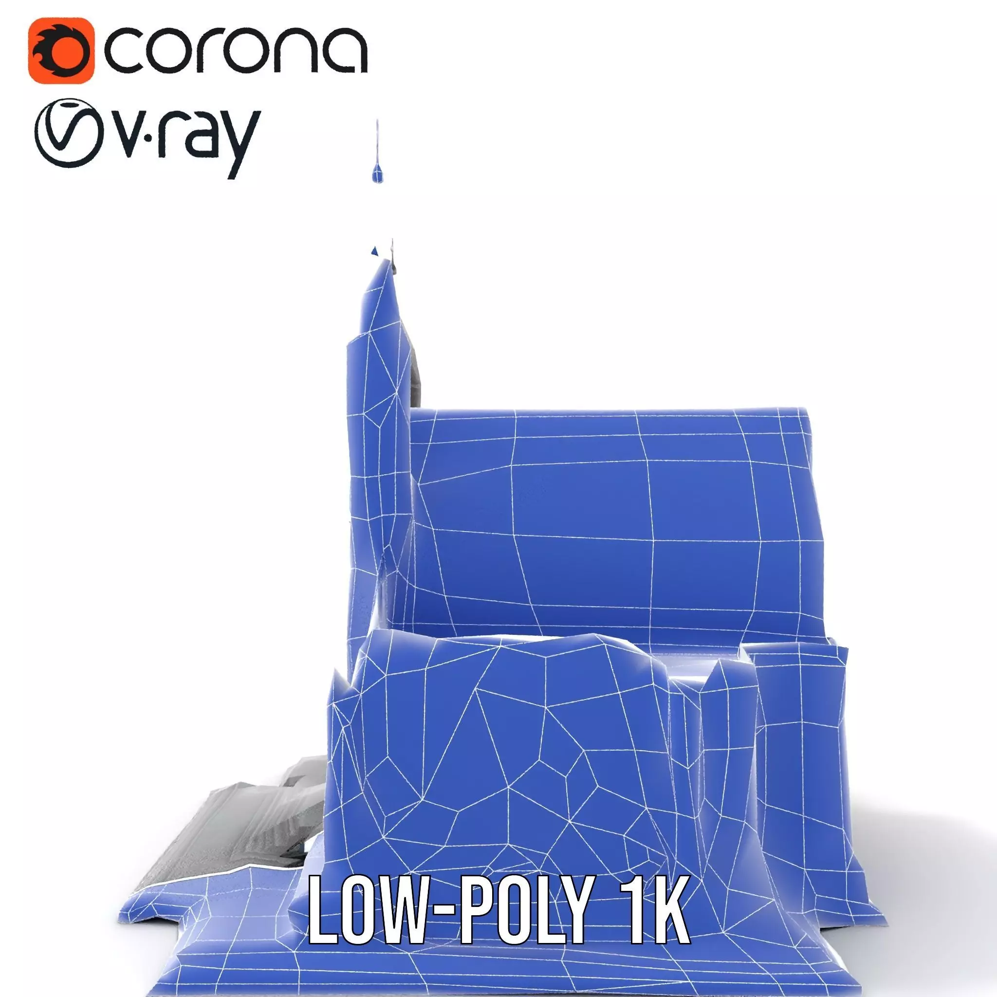 Gothic Stone Cathedral model pack Low-poly 3D model_22