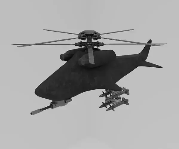 Scifi Drone Helicopter
