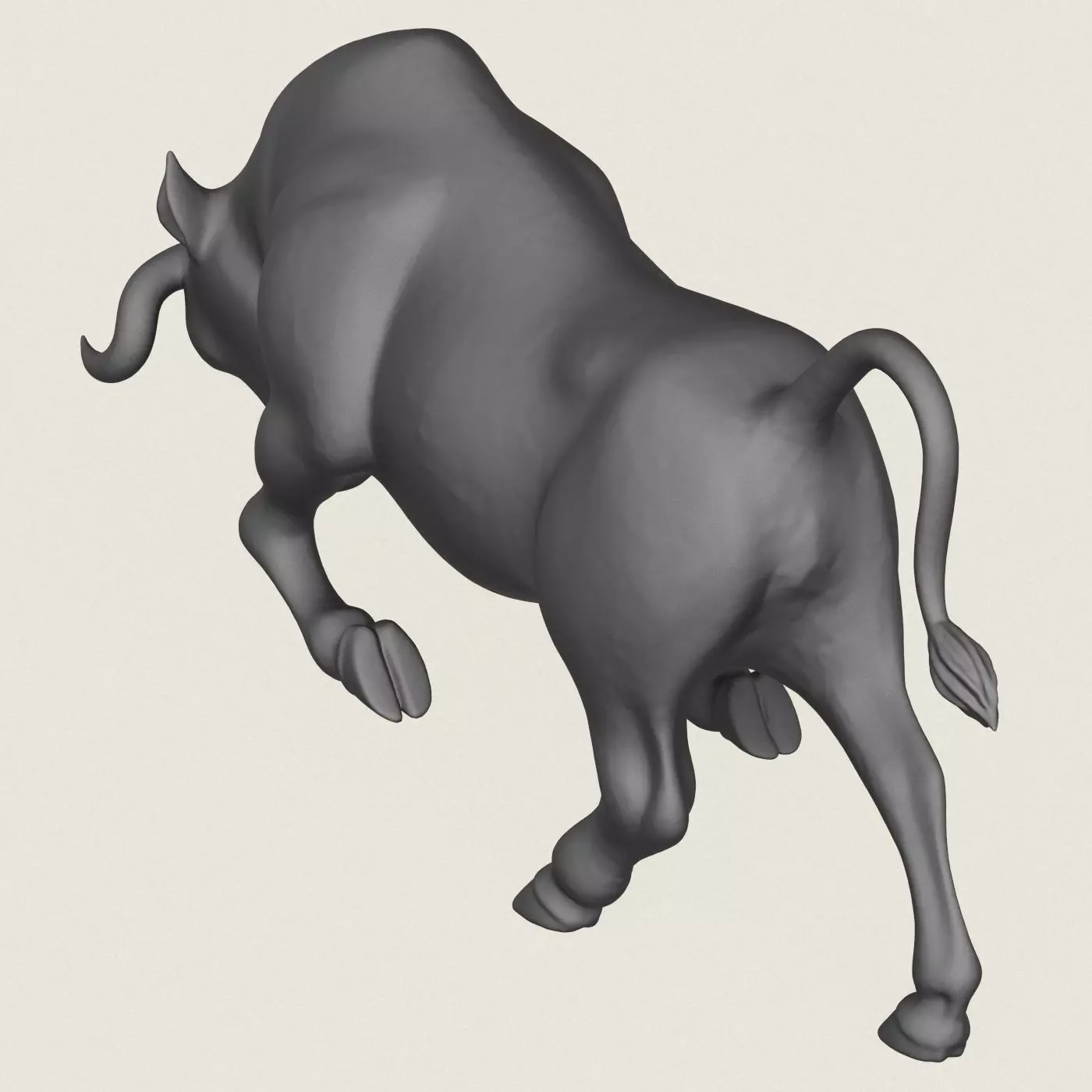 Charging Bull Print Ready 3D Model  3D print model_4