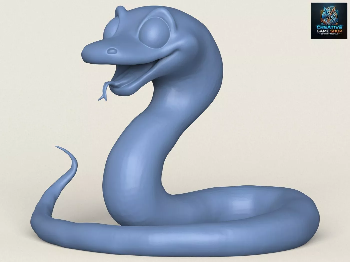 Cartoon Snake 3D print model
