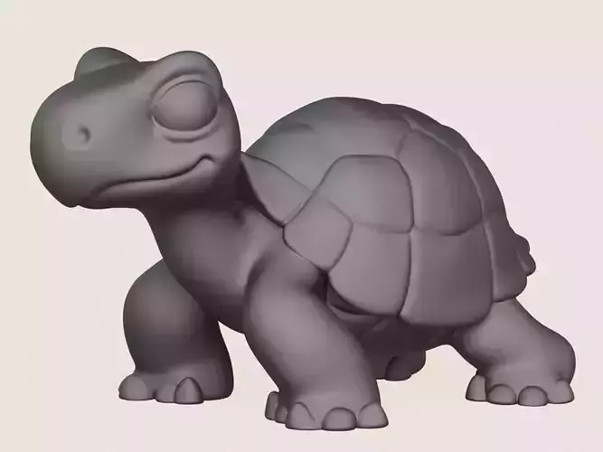 Turtle Toy Print Ready 3D Model