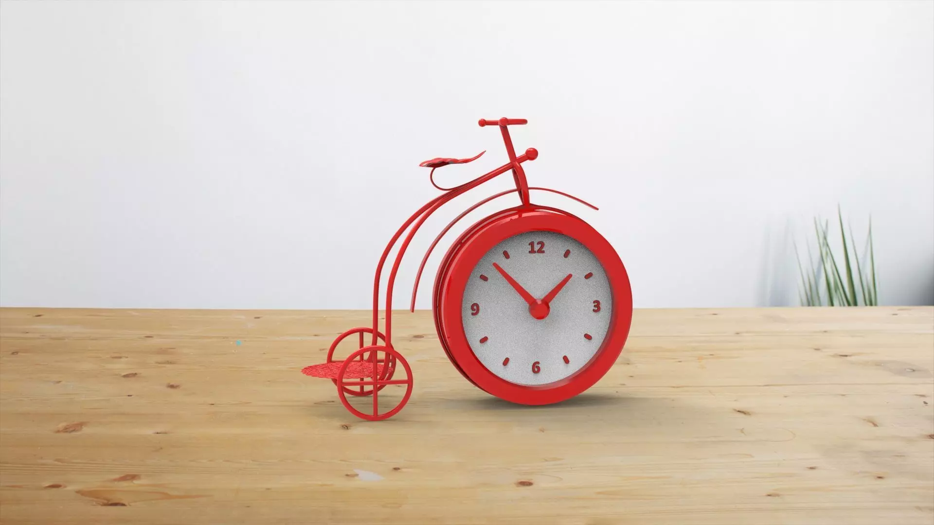 Old bicycle desk clock 3D print model