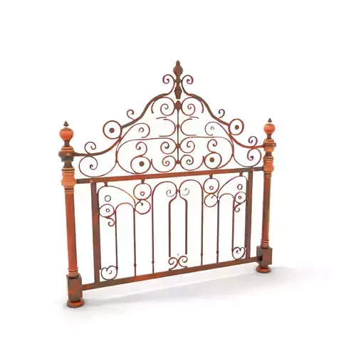 Vintage Wrought Iron Headboard model pack